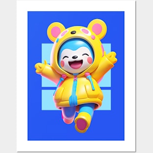 AKBLM - GLOMPY KUMA くま| KAWAII ANIME CONVENTION MASCOT Posters and Art